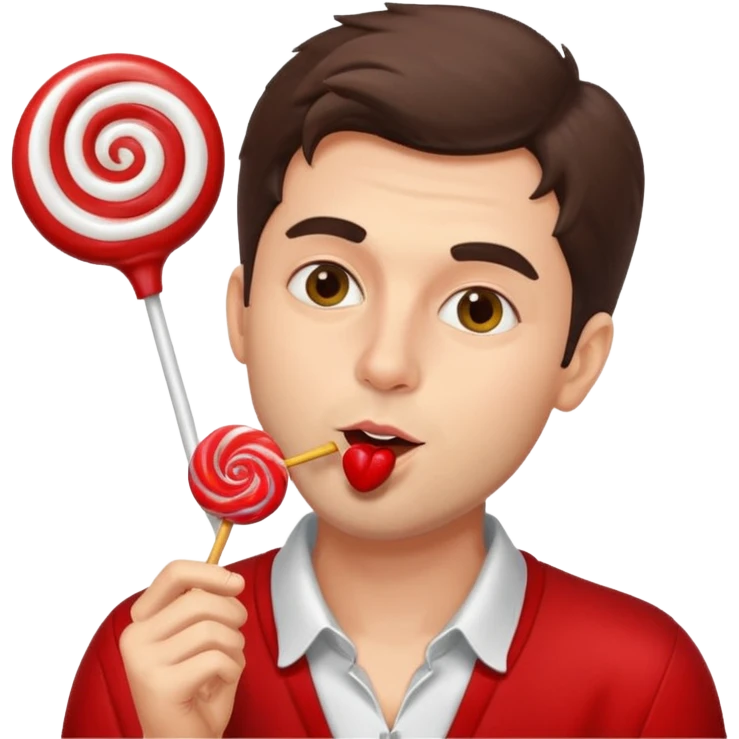 Italian guy licking emoji