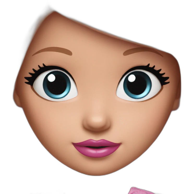 Baby barbie emoji