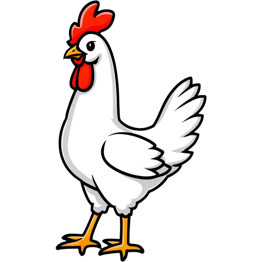 long neck chicken emoji