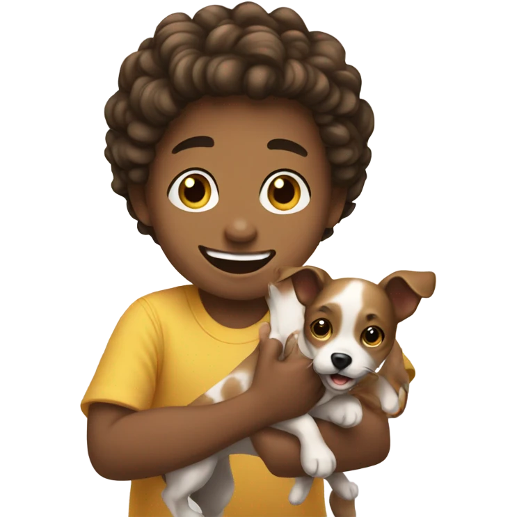 boy with pet animal emoji