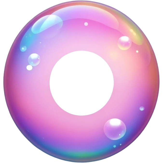 pink sparkling shiny bubble emoji