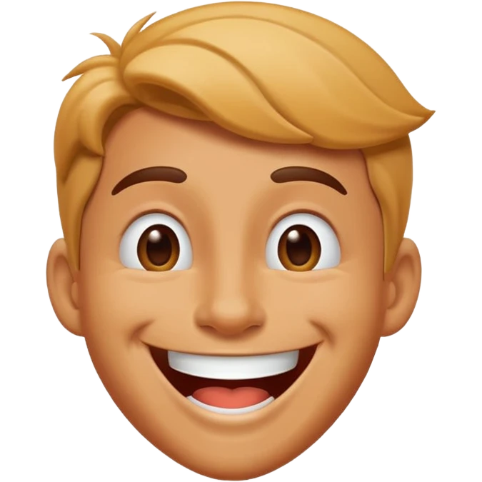 Goofy laugh emoji