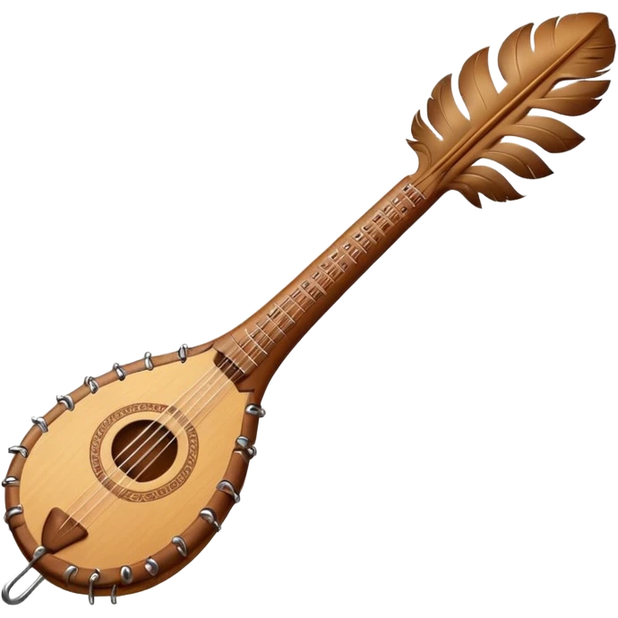Feather shaped instrument emoji