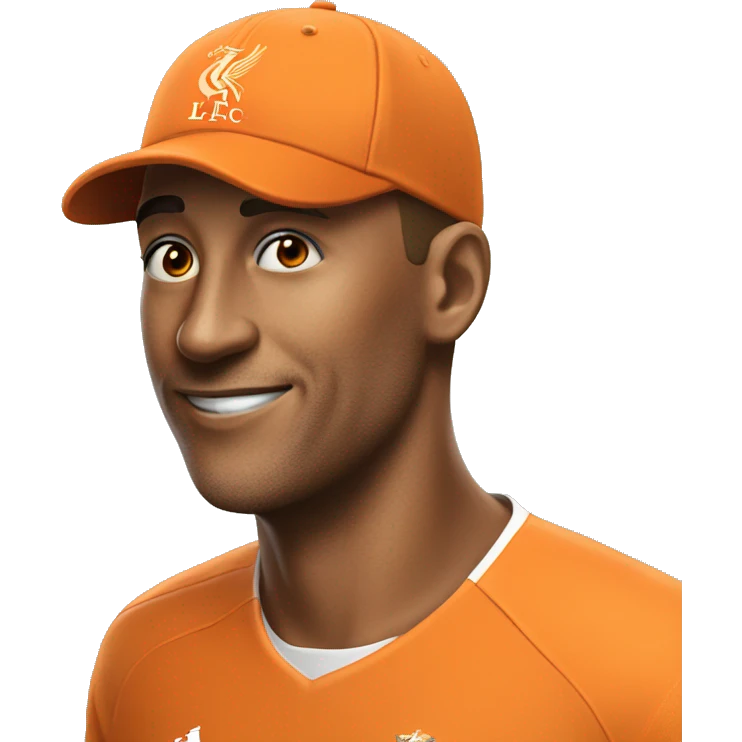 Orange cap with Name LFC REUNION 2024 emoji