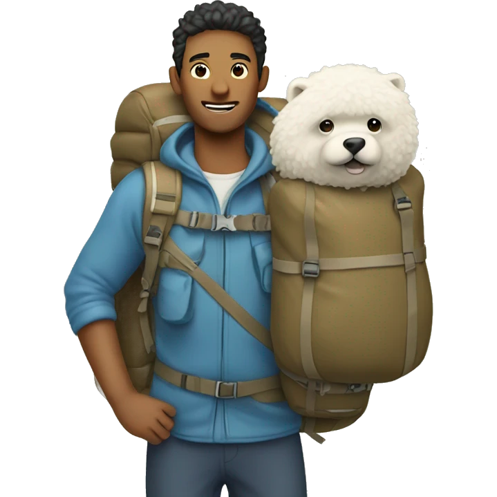 sherpa carrying pack emoji