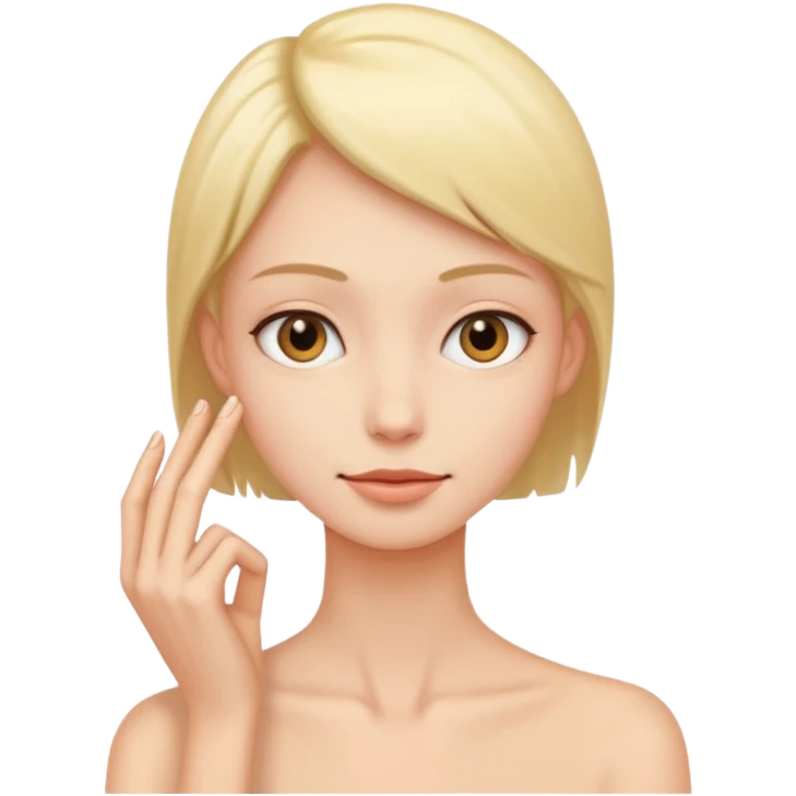 Hand around neck emoji