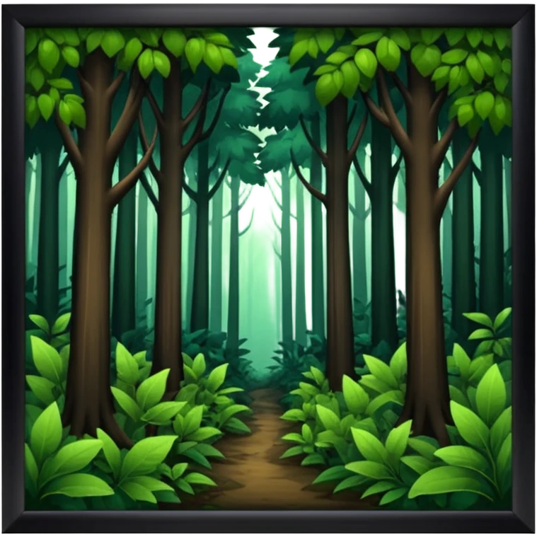 dark deep forest emoji