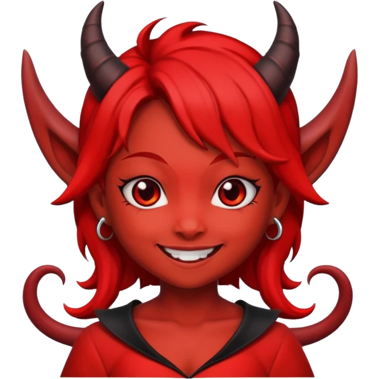 Chibi girl devil emoji