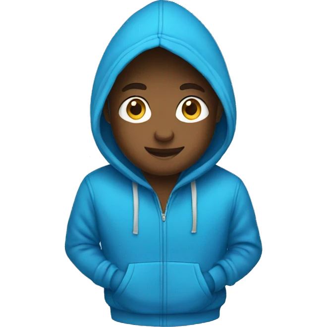 blue hoodie emoji