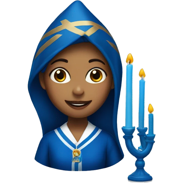 Girl in hanukah emoji