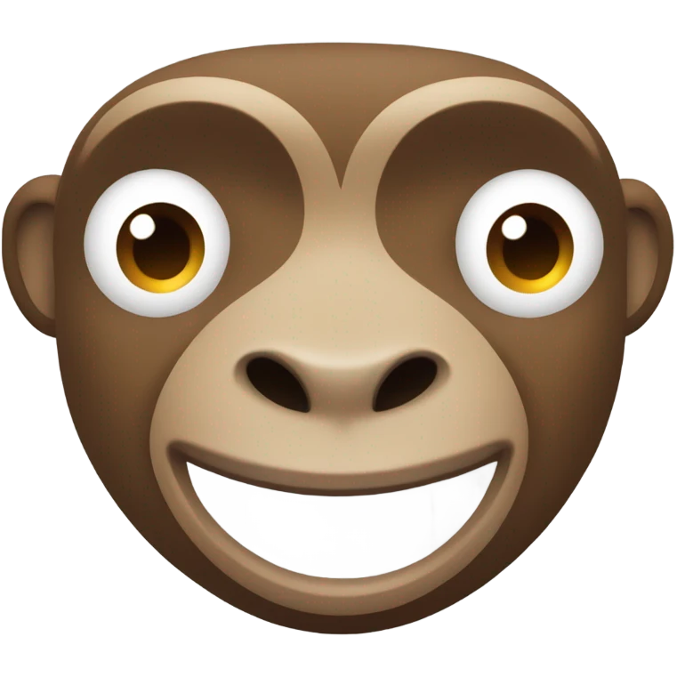 Monkey with no legs or arms emoji