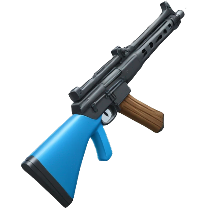 Un fusil bleu  emoji