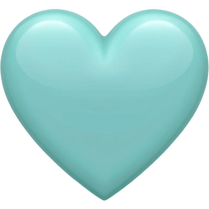 Pastel Teal Heart emoji
