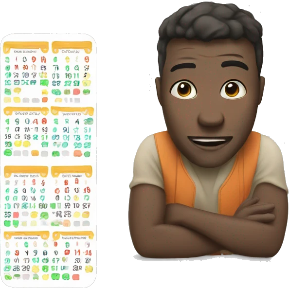 day 1 Calendar emoji