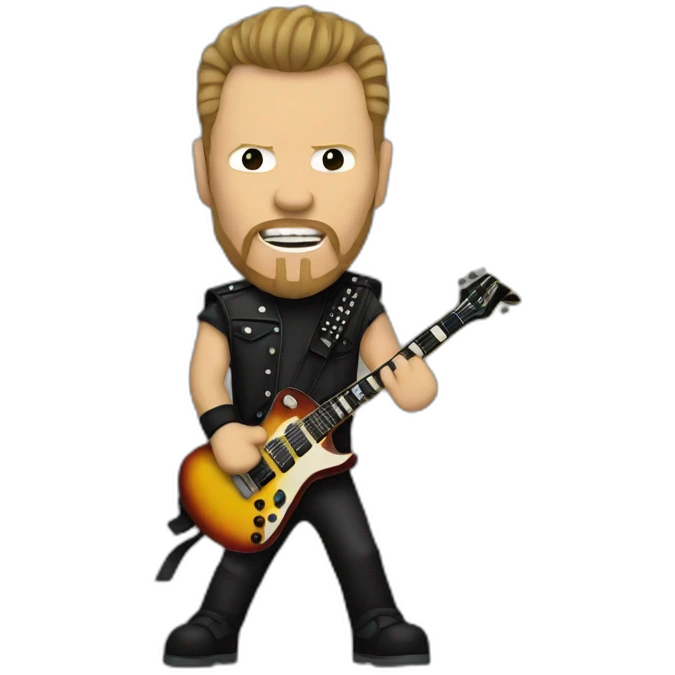 James Hetfield with Flying V emoji