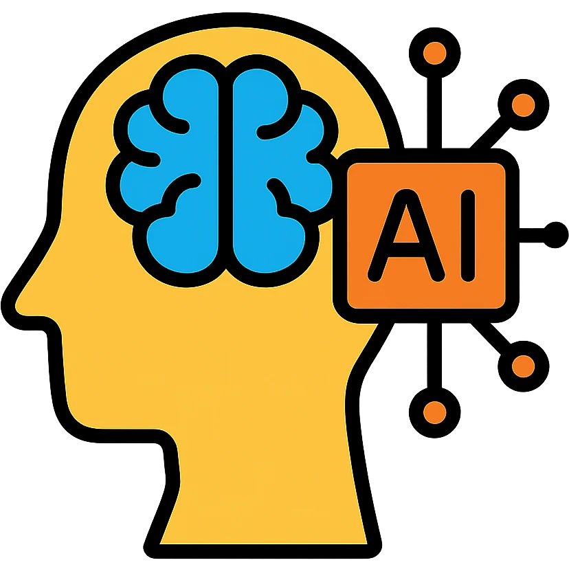 inteligencia artificial, estilo minimalista, líneas limpias emoji