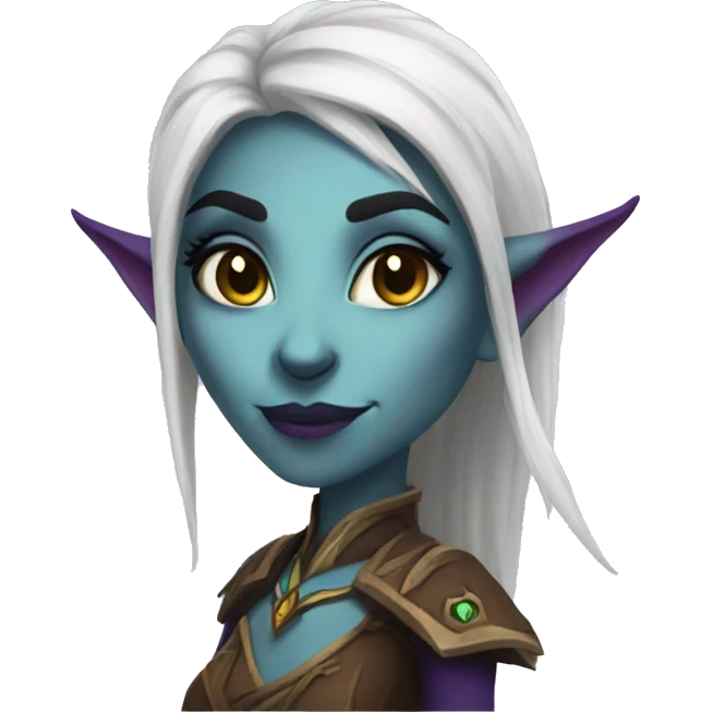 night elf female from world of warcraft emoji
