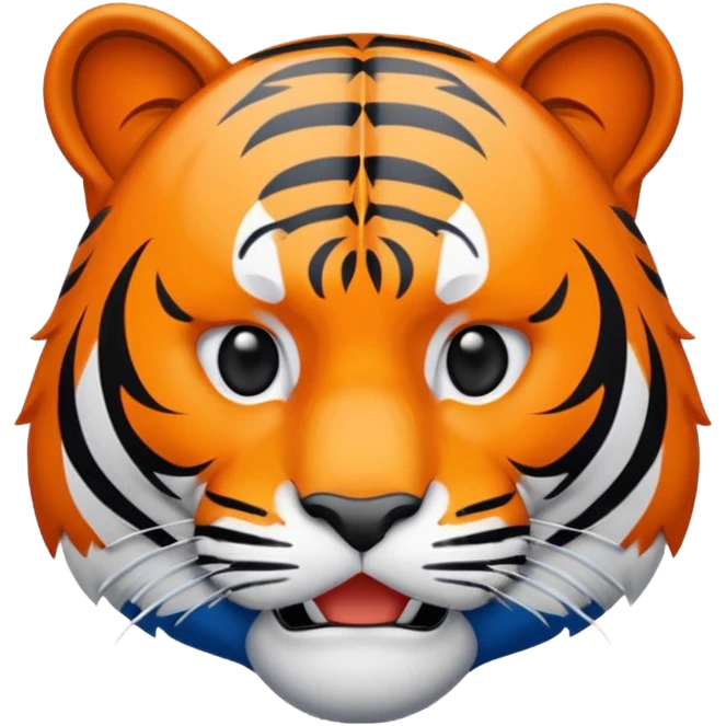 Tappara> i“Blue and orange hockey emoji celebrating victory, tiger mascot looking sad”lves emoji