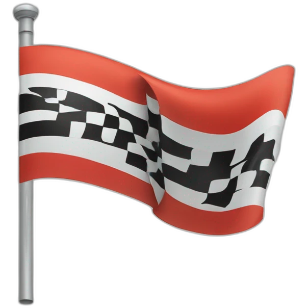 flag with a racing road emoji