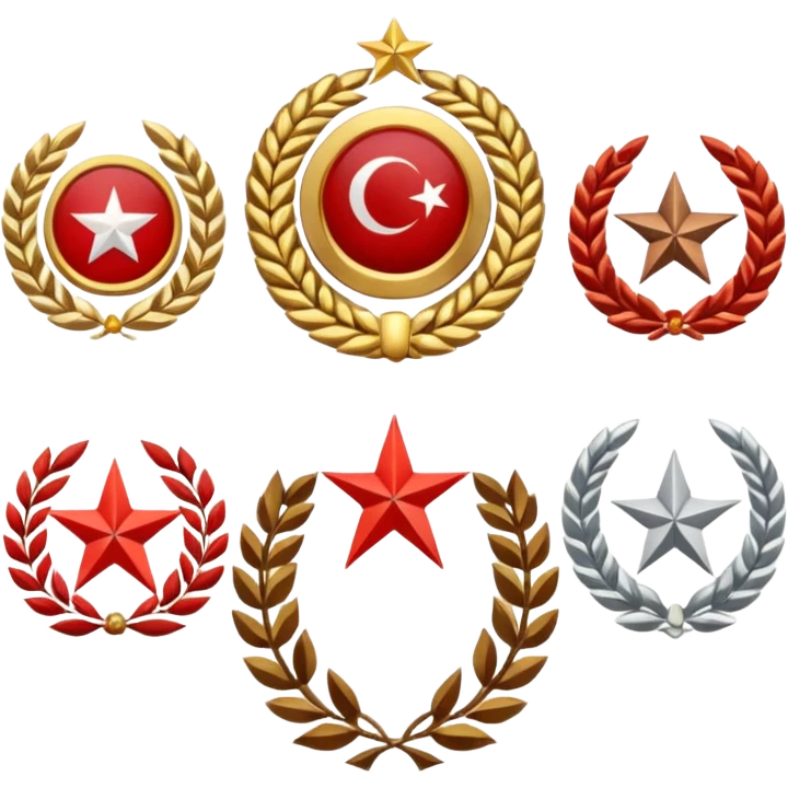 Türklerim Askeri rütbeleri emoji