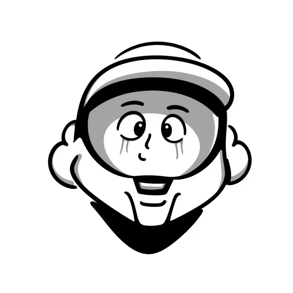 Master Chief with tears streaming down his helmet emoji