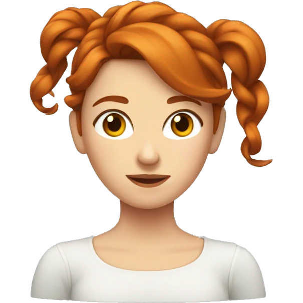 Femme rousse qui croise ses bras  emoji