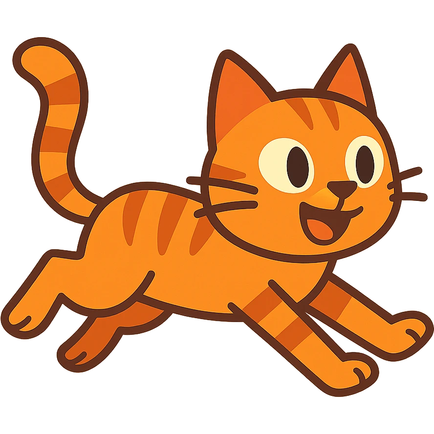 cat running sprite emoji