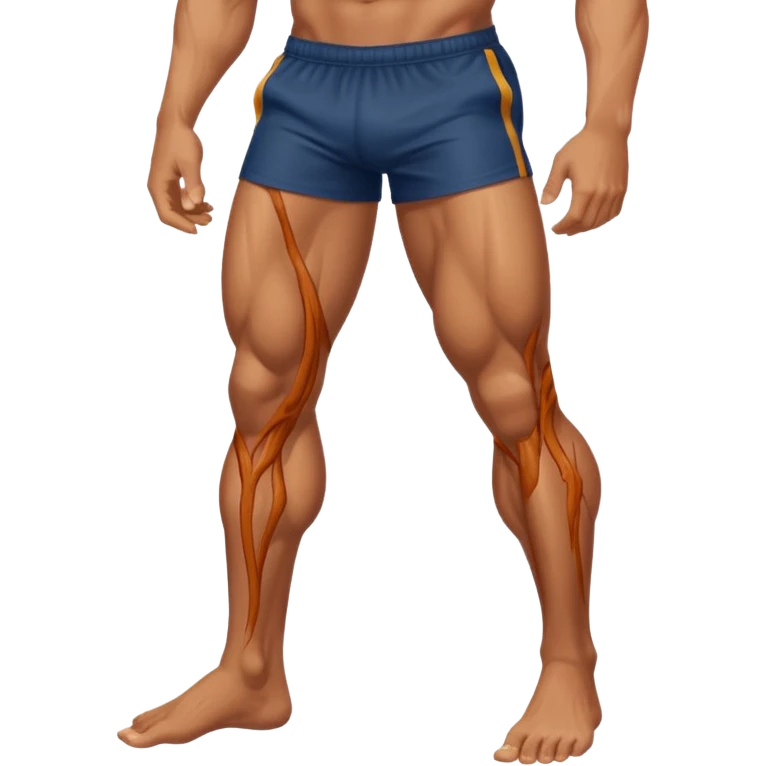 une jambe droit emoji