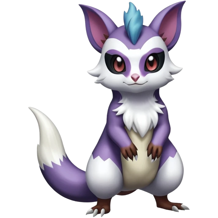 ShinyFurret-Absol-Noibat-Noivern-Hybrid (Full body) emoji