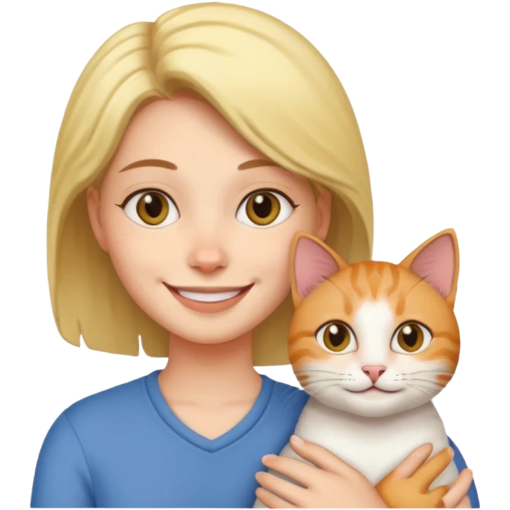 a lesbian and her cat emoji