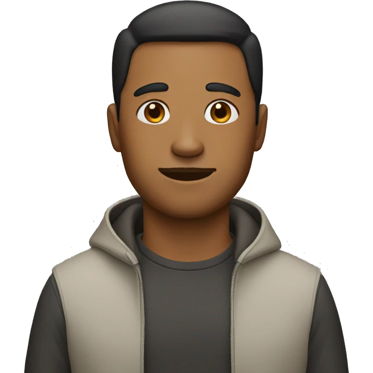 man with a dog's head emoji