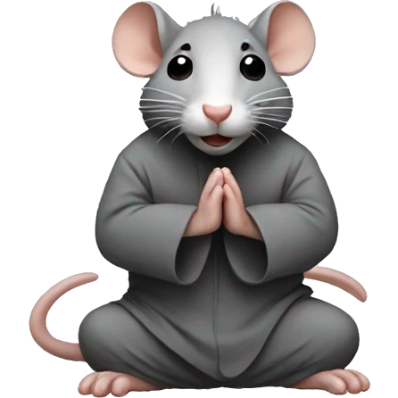 A rat praying emoji