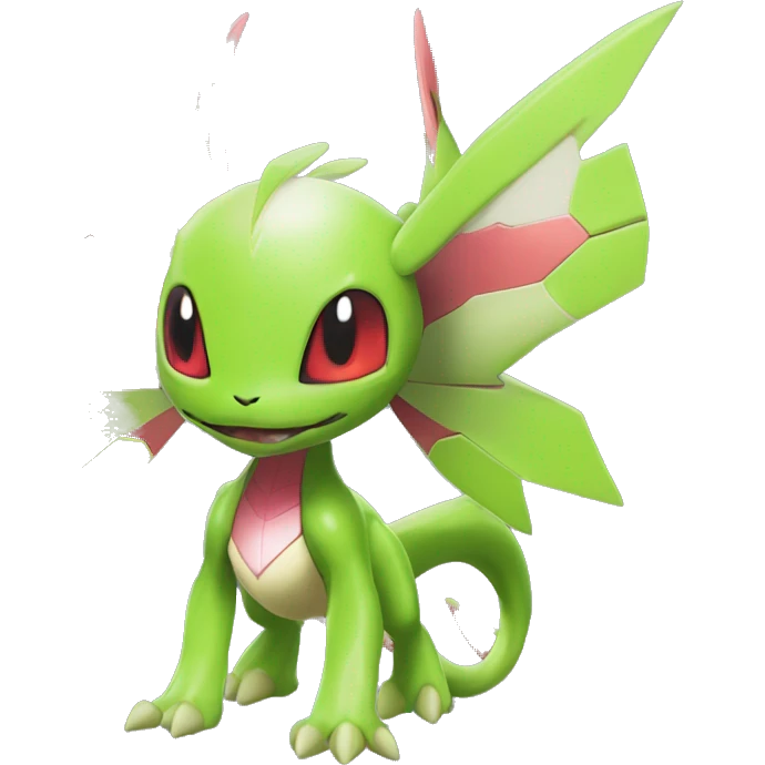 Cool Edgy Chibi Legendary Shiny Fakemon-Pokémon-Genesect-Flygon With Full Body Detailed High Quality emoji