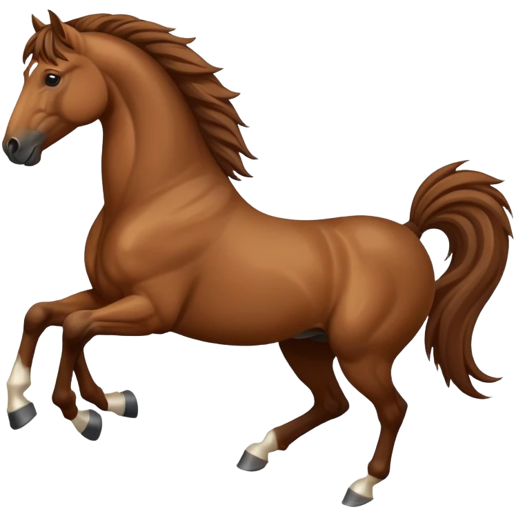 rearing horse emoji