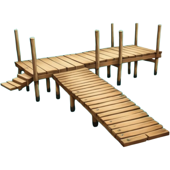 lagoon with dock emoji