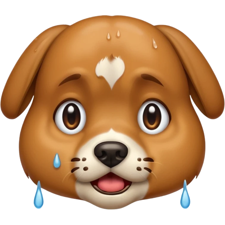 Dog crying emoji