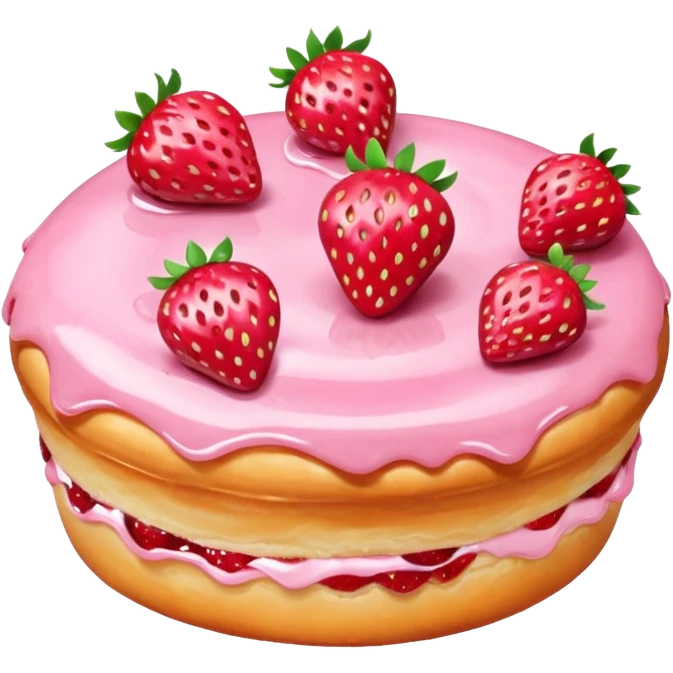 Strawberry Glaze Pastries
 emoji