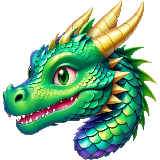 Dragon winking emoji