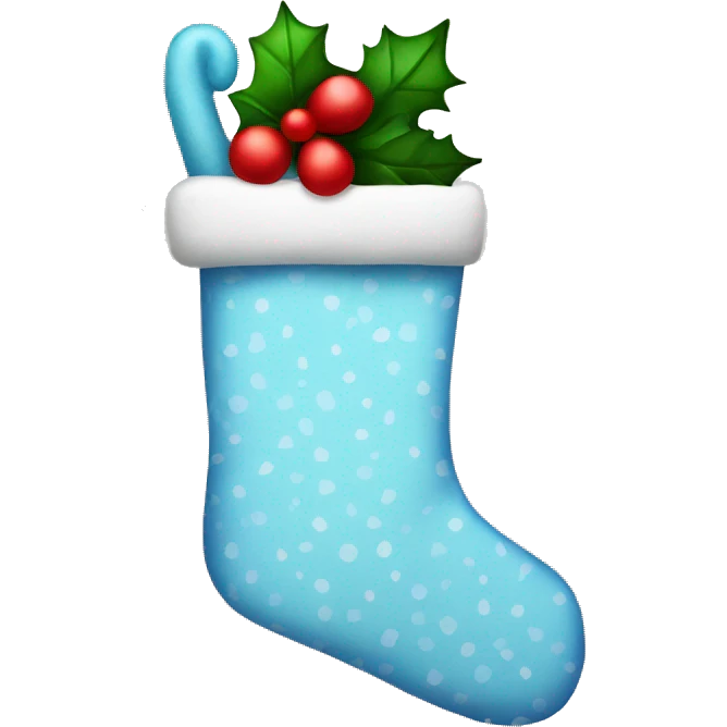 Christmas stocking emoji
