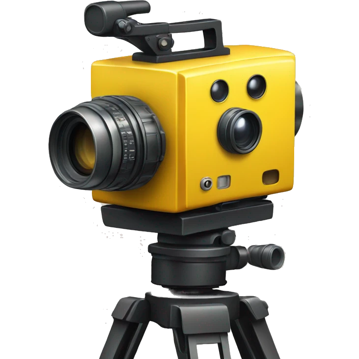 yellow movie camera emoji