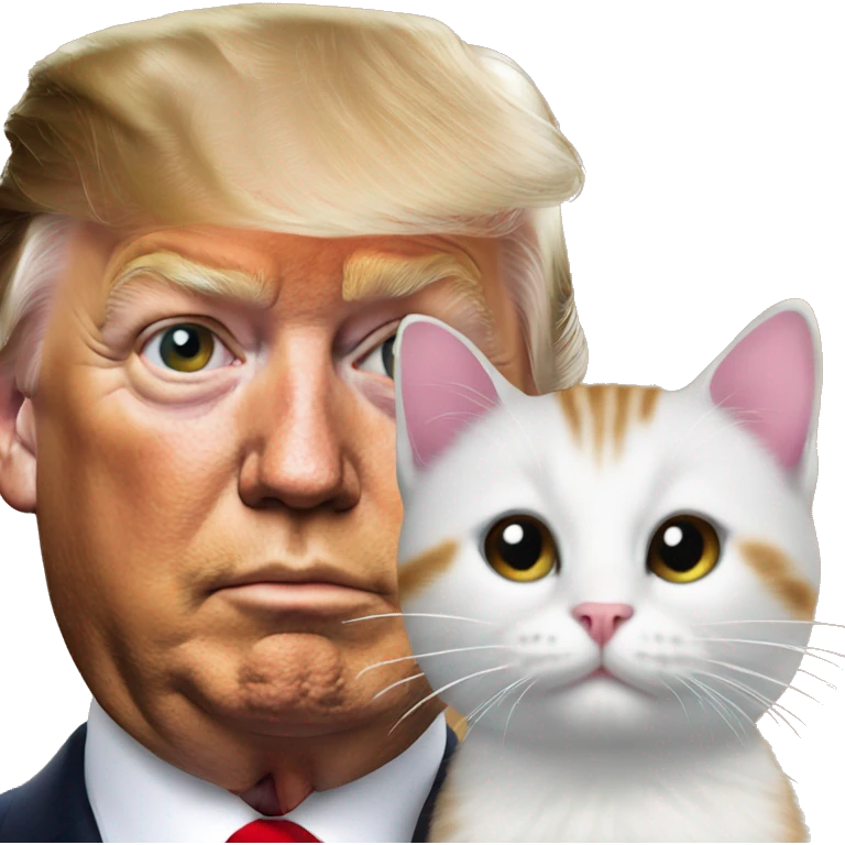 trump and kitty emoji