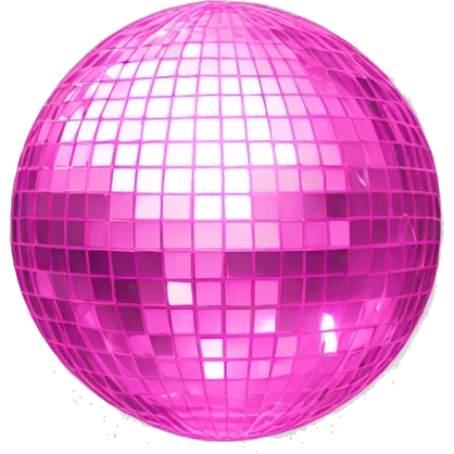 light Pink disco ball emoji