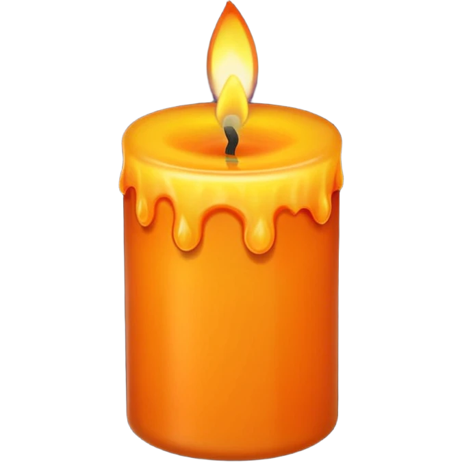 Fall candle emoji