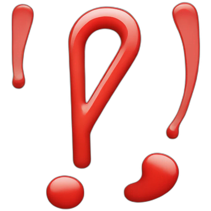 red exclamation mark emoji