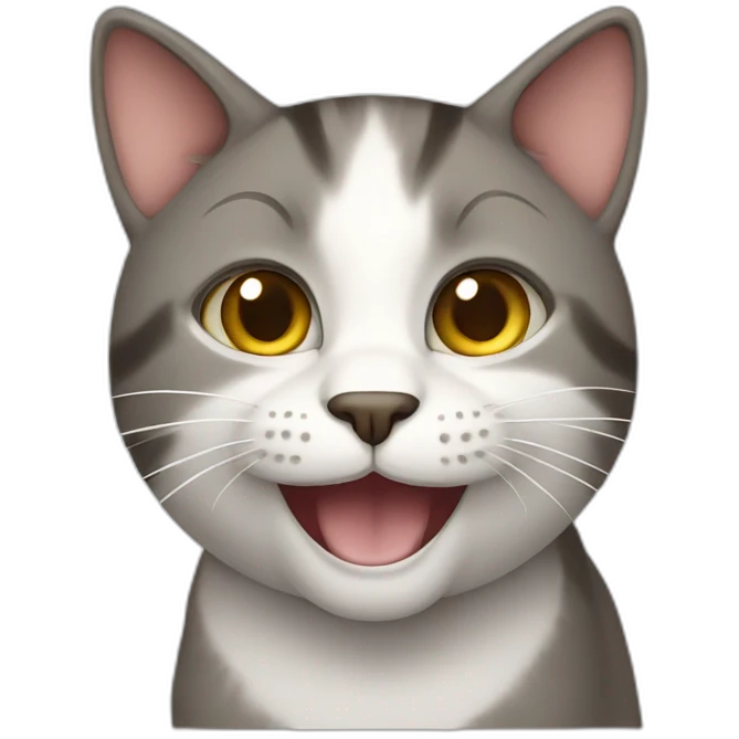 Cat with smile emoji