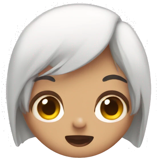 a kawaii uwu face with big eyes emoji