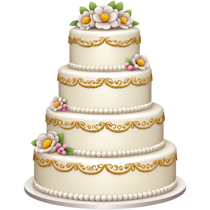 white wedding cake emoji