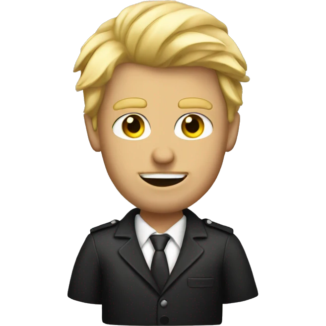 blond hair mafia guy emoji