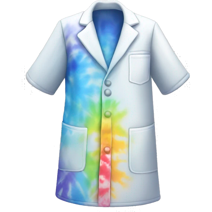 Tie dye labcoat emoji