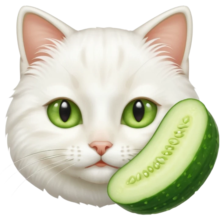 un gato haciendo skincare emoji